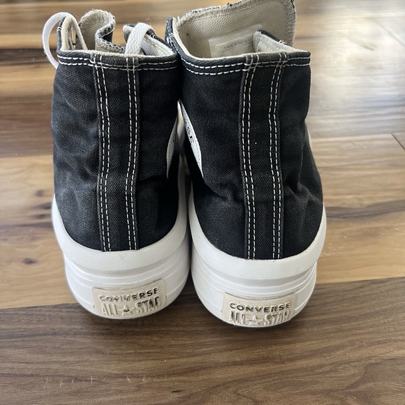 CONVERSE Chuck Taylor Move Black High Top Platform Shoes Women's Size 10 - Picture 2 of 9